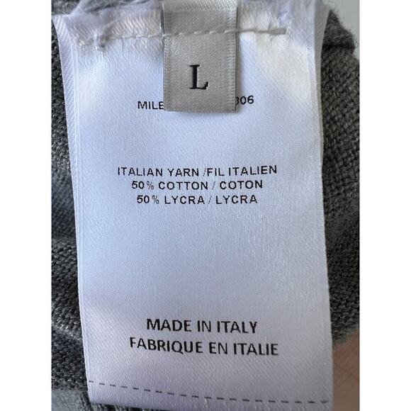 Officine Generale Sweater Men’s Grey Cardigan Italian Yarn Large - Picture 5 of 8